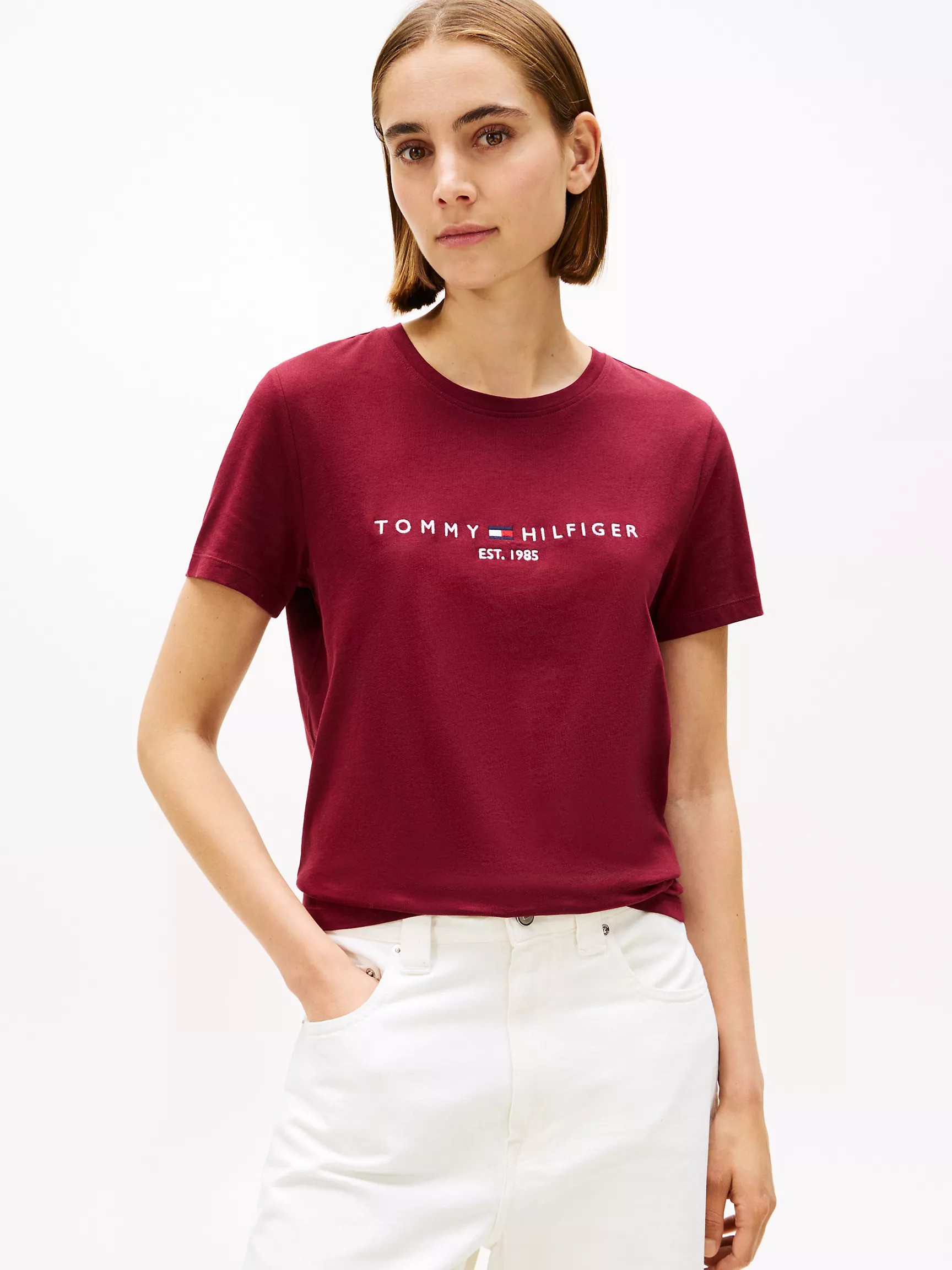 Embroidered Tommy Logo T-Shirt