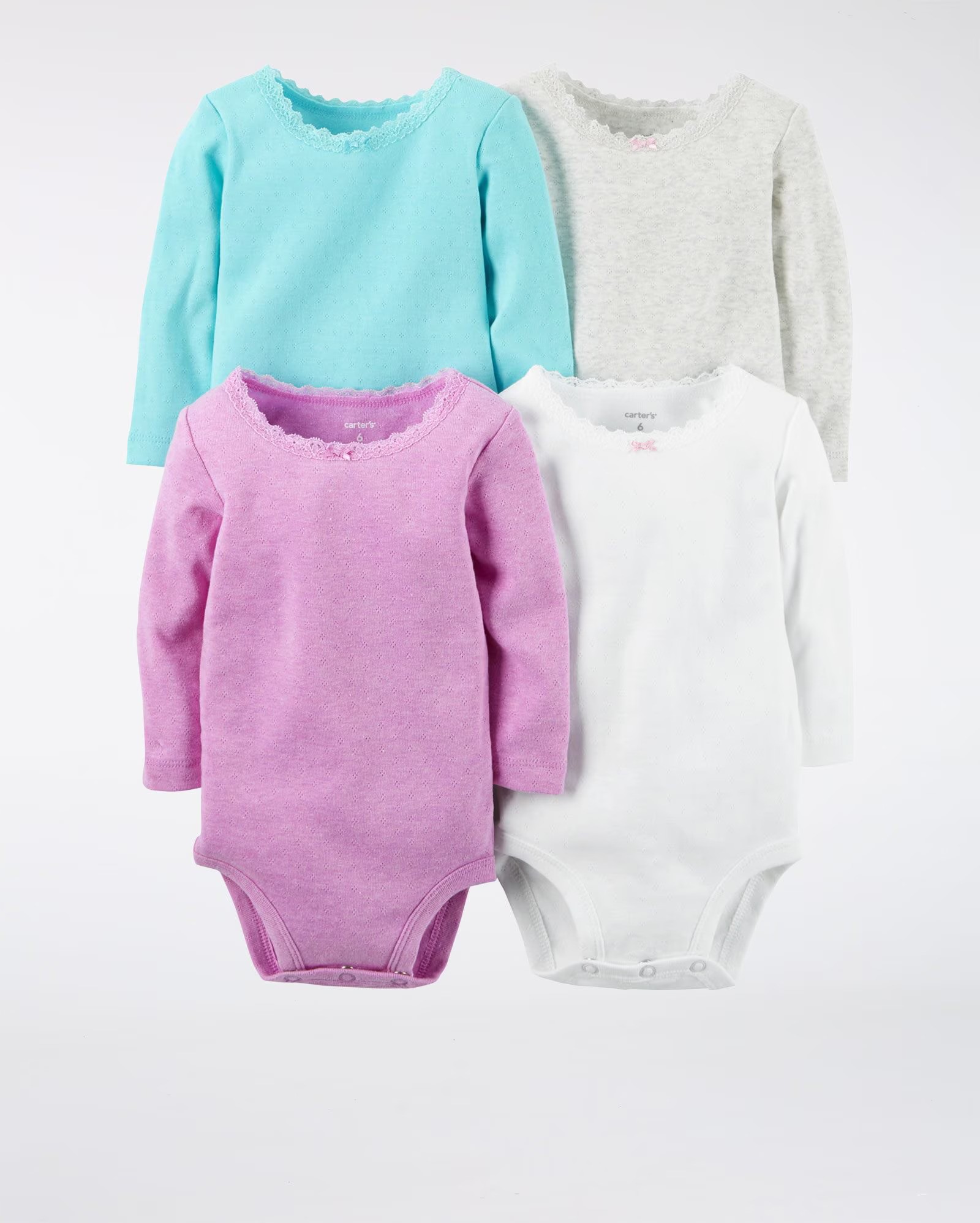 Carter's Baby Girls' 4 Multi-Pack Bodysuits