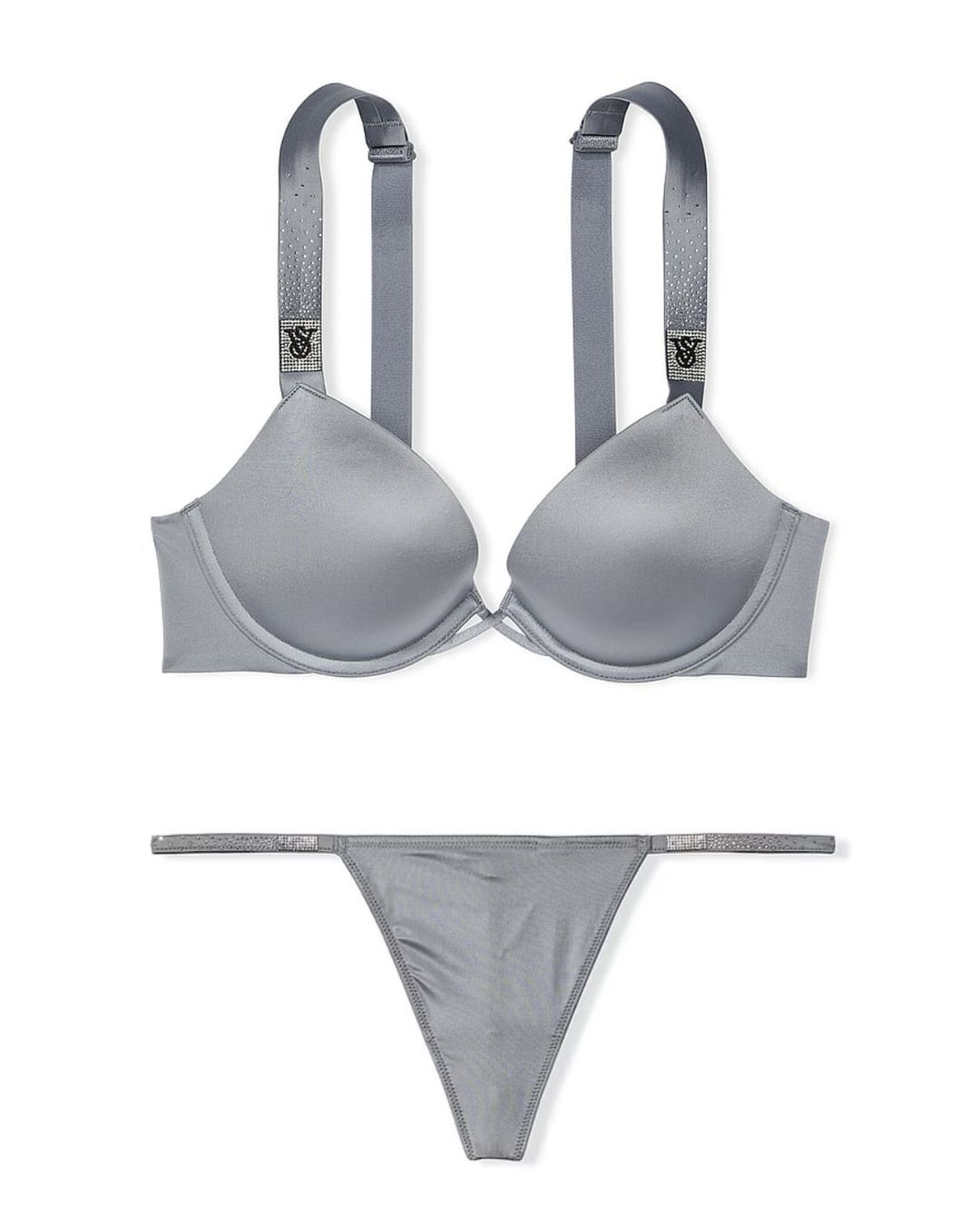 Very Sexy Scattered Shine Strap Push-Up Bra & Very Sexy  Shine Strap V-string Thong Panty
