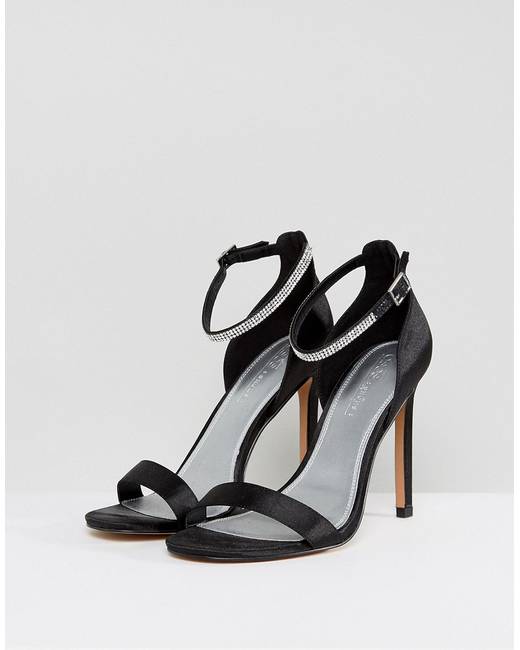 Jewelled Barely Heeled Sandals