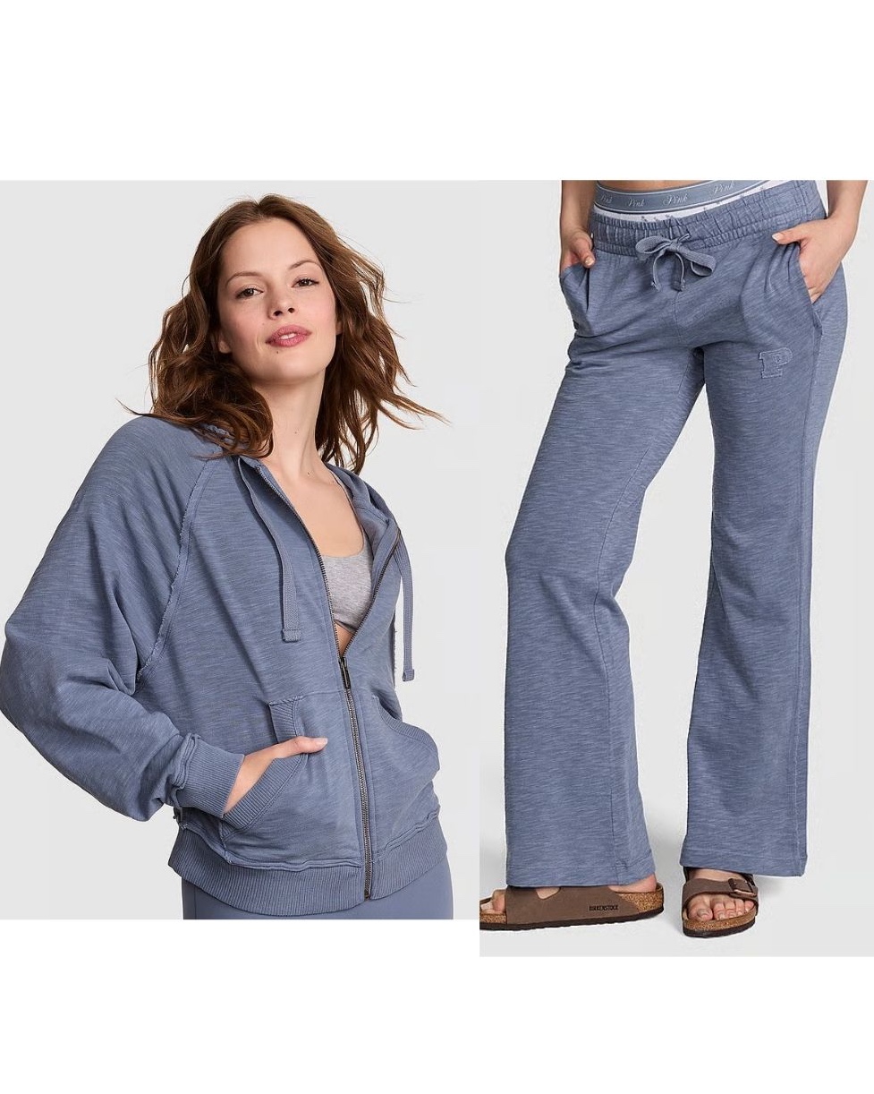 Lightweight Lounge Full-Zip Hoodie & Lightweight Lounge Flare Pants