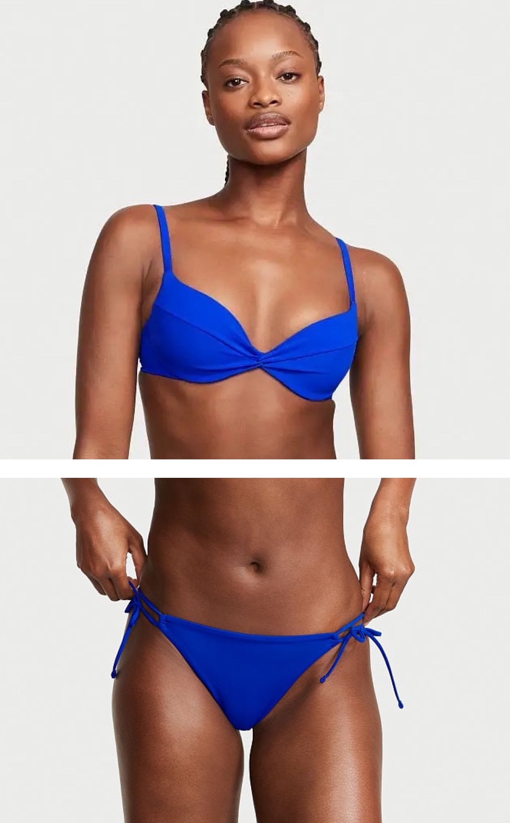 Twist Push Up Bikini Top & Side Tie Bikini Bottom