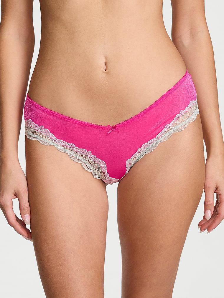 Tease Strappy Heart Embroidery Open Cheeky Panty